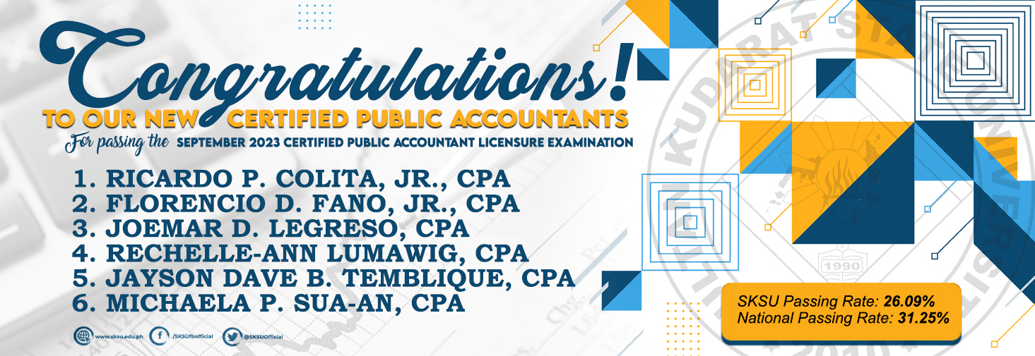 September 2023 Certified Public Accountant Licensure Examination Passers