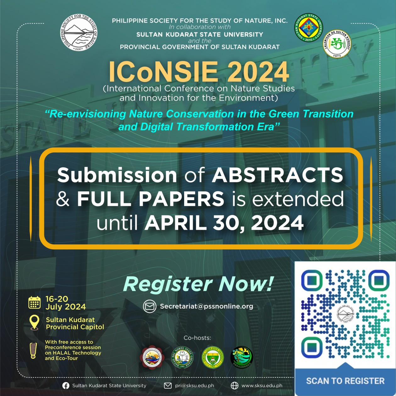 Register Now! ICoNSIE 2024 Submission of Abstracts and Full Papers is