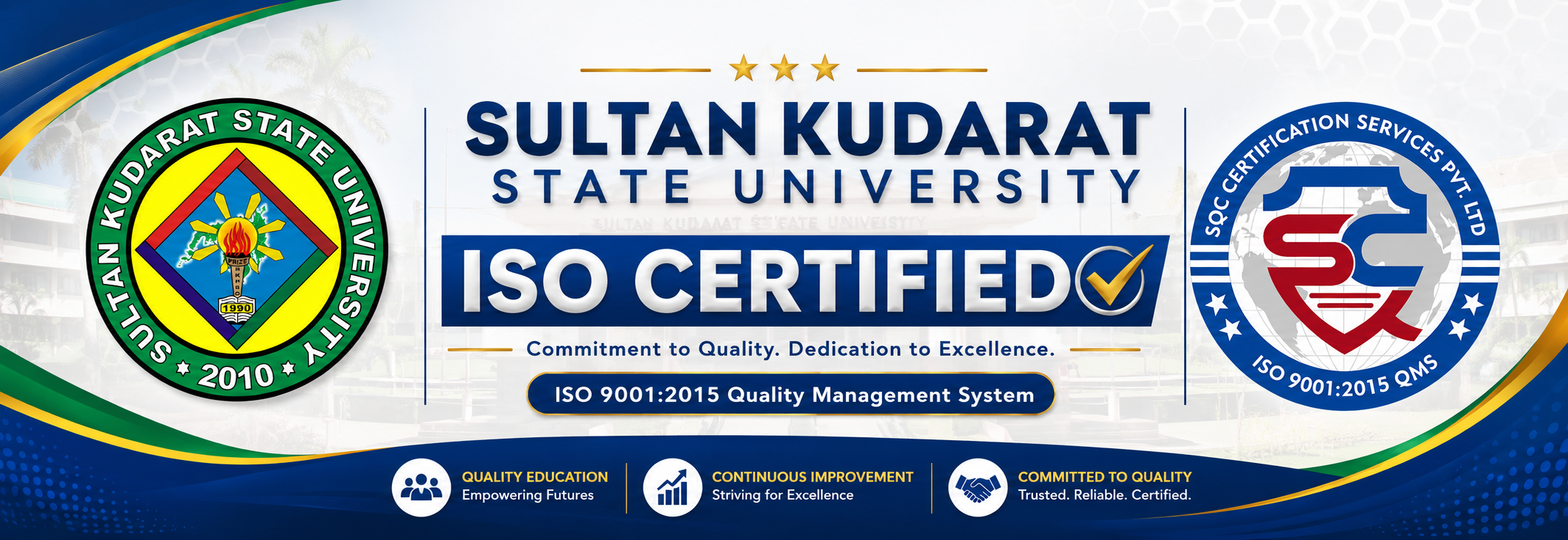 SKSU ISO 9001:2015 Certified